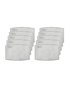 PM2.5 ACTIVATED CARBON MASK FILTER - 1 UNIT->10PCS