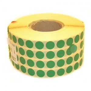 ROM ROLA PRET BULINE MICI 10*10 MM, 13480 ETICHETE/ ROLA COLOR - Img 5