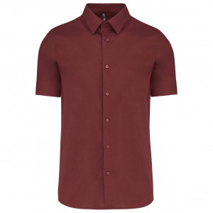 SHORT-SLEEVED COTTON/ELASTANE SHIRT - Img 6