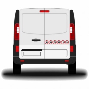 Sticker autocolant Limitare viteza