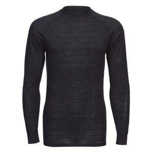 Tricou Crewneck cu mânecă lungă din lână Merino