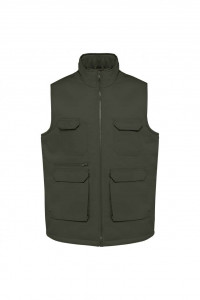 UNISEX PADDED MULTI-POCKET POLYCOTTON VEST - Img 9