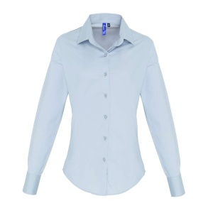 WOMEN'S STRETCH-FIT COTTON POPLIN LONG SLEEVE SHIRT - Img 6