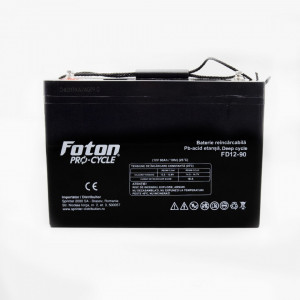 Acumulator AGM VRLA Foton FD12-90 12V 90Ah - Img 3