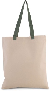 FLAT CANVAS SHOPPER WITH CONTRAST HANDLE - Img 6
