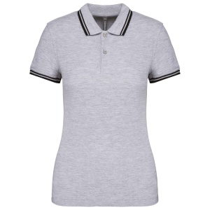 LADIE'S SHORT-SLEEVED POLOSHIRT WITH CONTRASTING PIPING - Img 8