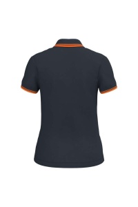 LADIE'S SHORT-SLEEVED POLOSHIRT WITH CONTRASTING PIPING - Img 35