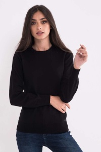 LADIES’ CREW NECK FINE GAUGE COTTON PULLOVER - Img 2