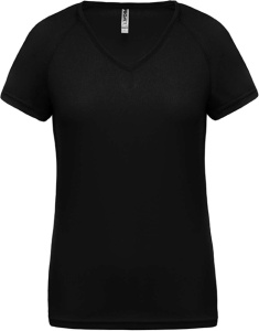LADIES’ V-NECK SHORT SLEEVE SPORTS T-SHIRT - Img 2