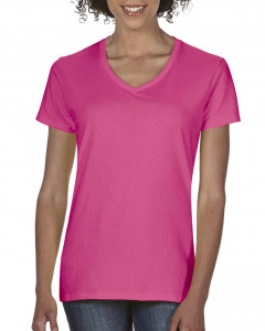 LADIES' MIDWEIGHT V-NECK TEE - Img 4