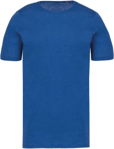 MEN'S SHORT-SLEEVED ORGANIC T-SHIRT WITH RAW EDGE NECKLINE - Img 4