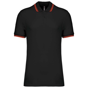 MEN'S SHORT-SLEEVED POLOSHIRT WITH CONTRASTING PIPING - Img 2