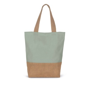 SHOPPING BAG IN COTTON AND BONDED JUTE THREADS - Img 4