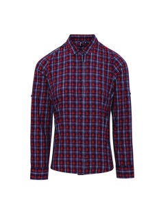 'SIDEHILL' CHECK - WOMEN'S LONG SLEEVE COTTON SHIRT - Img 2
