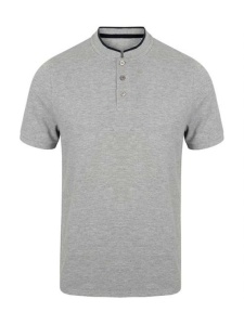 STAND COLLAR STRETCH POLO SHIRT - Img 2