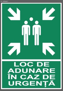 Sticker Loc de adunare in caz de urgenta