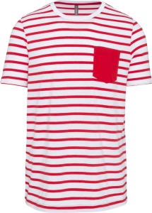 STRIPED SHORT SLEEVE SAILOR T-SHIRT WITH POCKET - Img 3
