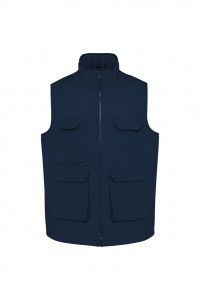 UNISEX PADDED MULTI-POCKET POLYCOTTON VEST - Img 3