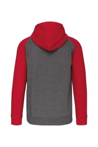UNISEX TWO-TONE ZIPPED HOODED FLEECE JACKET - Img 6