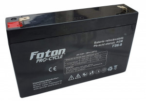 Acumulator VRLA Foton FS6-8 6V 8Ah - Img 1