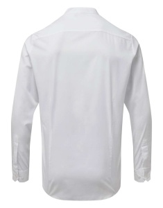 BANDED COLLAR 'GRANDAD' LONG SLEEVE SHIRT - Img 5