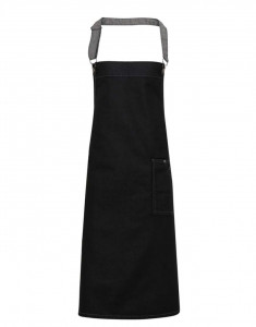 'DISTRICT' WAXED LOOK DENIM BIB APRON - Img 1