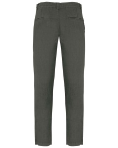 ECO-FRIENDLY MEN'S LINEN WASHED EFFECT TROUSERS - Img 3
