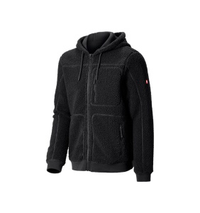 Faux fur hooded jacket e.s.e:pic