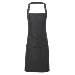 JEANS STITCH DENIM BIB APRON - Img 3