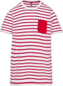 KIDS' STRIPED SHORT SLEEVE SAILOR T-SHIRT WITH POCKET - Img 3