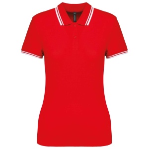 LADIE'S SHORT-SLEEVED POLOSHIRT WITH CONTRASTING PIPING - Img 5