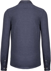 LONG-SLEEVED JACQUARD KNIT SHIRT - Img 4