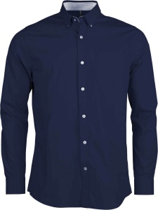 LONG-SLEEVED WASHED COTTON POPLIN SHIRT - Img 2