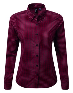 'MAXTON' CHECK WOMEN'S LONG SLEEVE SHIRT - Img 3