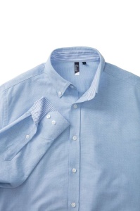 MEN’S COTTON RICH OXFORD STRIPES SHIRT - Img 3
