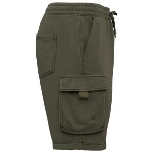 MEN’S FRENCH TERRY WASHED EFFECT CARGO SHORTS - Img 5