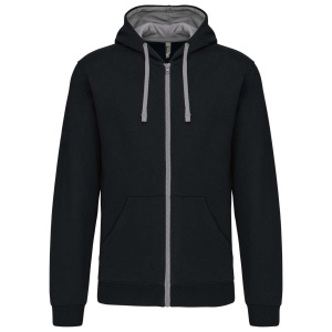 MEN'S CONTRAST HOODED FULL ZIP SWEATSHIRT - Img 6