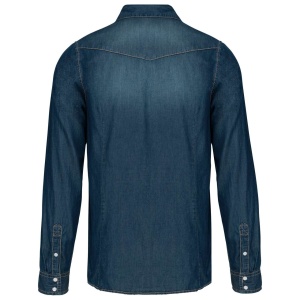 MEN'S LONG-SLEEVED DENIM SHIRT - Img 2