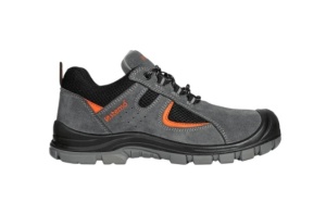 Pantofi de protecție unisex, cu bombeu metalic, piele & material textil, Kastor Grey 2.0 Low S1 - Img 2