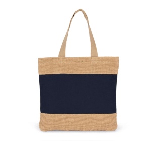 SHOPPING BAG IN COTTON AND WOVEN JUTE THREADS - Img 4