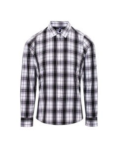'GINMILL' CHECK - WOMEN'S LONG SLEEVE COTTON SHIRT - Img 2