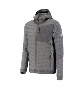 Hybrid hooded knitted jacket e.s.motion ten