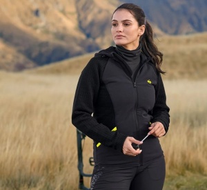 Hybrid hooded knitted jacket e.s.trail, ladies' - Img 2
