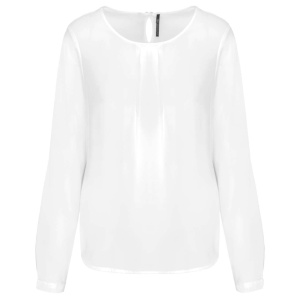 LADIES' LONG-SLEEVED CREPE BLOUSE - Img 2
