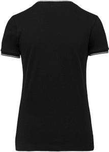LADIES' PIQUÉ KNIT V-NECK T-SHIRT - Img 12