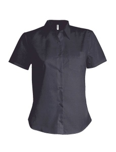 LADIES' SHORT-SLEEVED COTTON POPLIN SHIRT