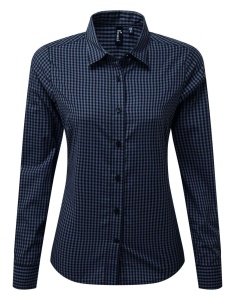 'MAXTON' CHECK WOMEN'S LONG SLEEVE SHIRT - Img 4