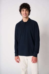 MEN'S PIQUE LONG-SLEEVES POLO SHIRT