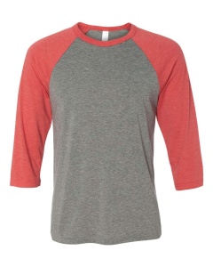 UNISEX 3/4 SLEEVE BASEBALL TEE - Img 2