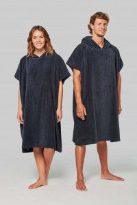 UNISEX HOODED TOWELLING PONCHO - Img 1